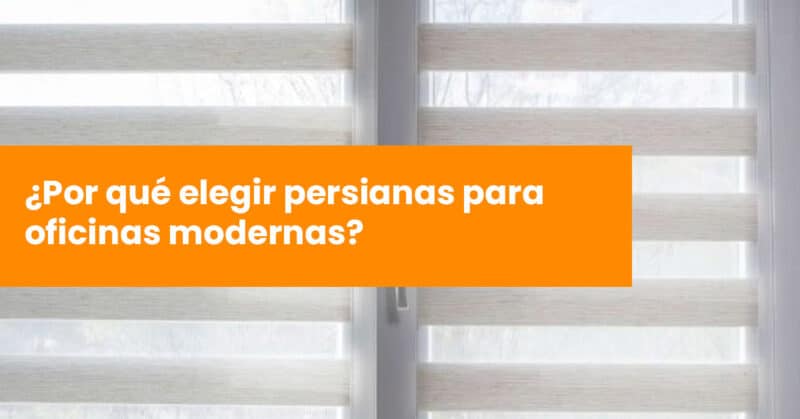persiana en oficina moderna